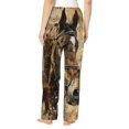thumbnail image 3 of Picia Musical Horse Vintage Collage Womens Soft Woven Cotton Elastic Waistband Sleep Pajama Pant Lounge Sleep Pant With Pockets And Drawstring-X-Large, 3 of 9