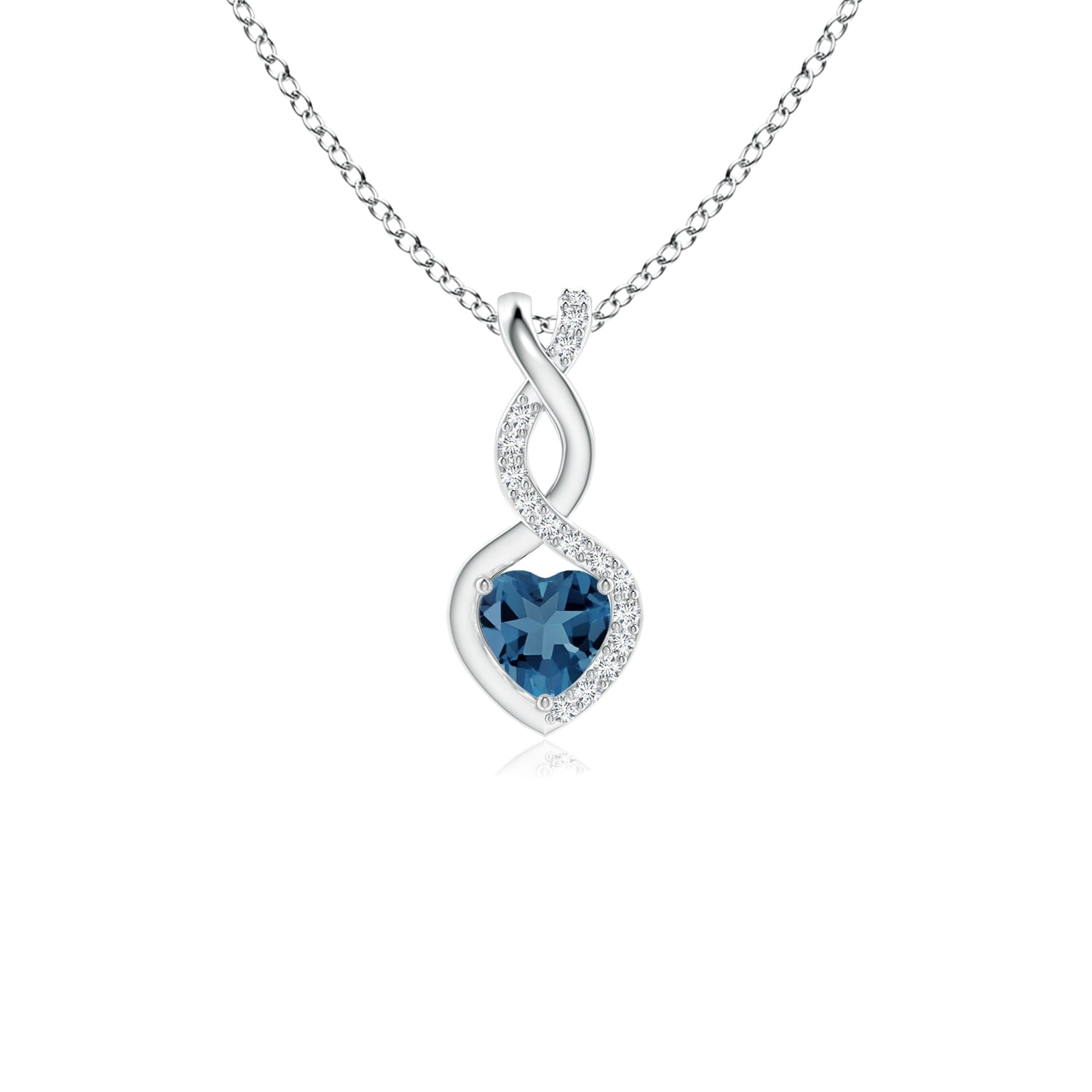 Mia Diamonds 14k Yellow Gold 5mm Heart Peridot bezel pendant