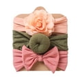 thumbnail image 2 of 3PCS Baby Bow Headbands Turban Knotted, Girl's Hairbands for Newborn,Toddler and Childrens, 2 of 8