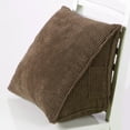 thumbnail image 2 of Solid Color Corduroy Ribbed Wedge Cushion Triangle Pillow Home Bed Sofa Decor, 2 of 8