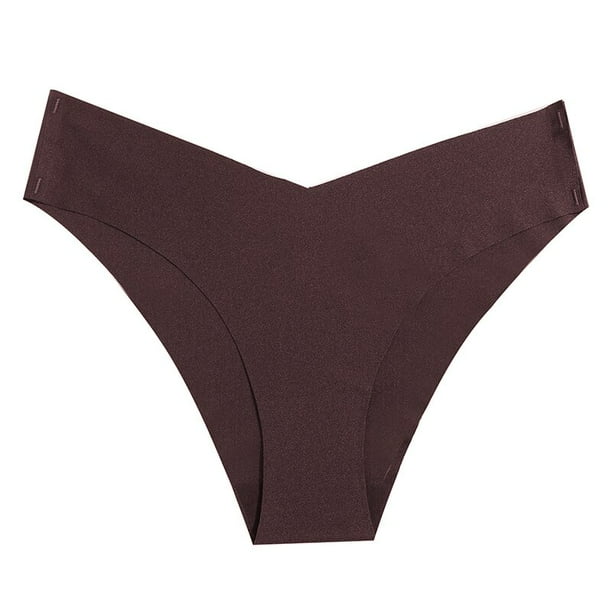 TrowBridge bragas sin costuras para mujer ropa interior de moda de corte en V lenceria de saten de seda de alta calidad calzoncillos deportivos comodos caliente Bodega Aurrera en linea