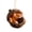 C - Orange, variant on Aximioll Christmas Smiling Fox Ornament 3.2 x 3.9 in, Orange Fox Perched On Rustic Nut Shell Rim Shatterproof Acrylic, Tree Pendant for Holiday Evergreen and Door Wreath