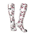 thumbnail image 4 of Balery Cherry Blossoms Fun Novelty Socks Men'S Women'S Crew Socks Funny Crazy Novelty Socks Quirky And Cool Socks, 4 of 9