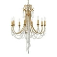 thumbnail image 2 of 8 Light Chandelier-Hand Cut Crystal Type-Antique Silver Finish   -Traditional Installation Crystorama Lighting Arc-1908-Sa-Cl-Mwp, 2 of 10