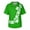 Green, variant on Fgvctg Mens St. Patrick's Day Scrub Tops V Neck Cute Shamrock Print Scrub Tops Soft Workwear Short Sleeve T Shirts Loose Scrubs Work Shirt Medical Nursing Uniform with Pockets Fluorescent Green L