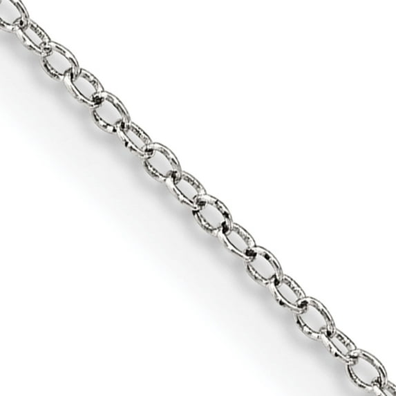 Sterling Silver 1mm Cable Chain (26 X 1) Made In India qcl025-26