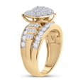 thumbnail image 4 of 10kt Yellow Gold Round Diamond Heart Bridal Wedding Engagement Ring 2 Cttw, 4 of 4