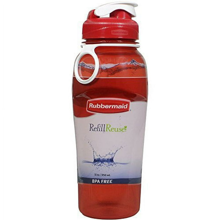 Rubbermaid Water Bottle, Essentials, Chug Reflecting Pool, 32 Ounces