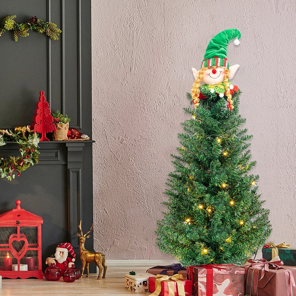 Kepooman 3 Feet Artificial Christmas Pine Tree with Sturdy Metal Legs