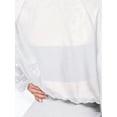 thumbnail image 5 of inhzoy Women Sheer Mesh Jacket Yoga Outerwear Mesh Sports Top Outdoor Hiking Shirt Sheer T-Shirt Yoga White L, 5 of 6