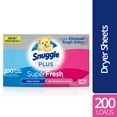 Snuggle Plus SuperFresh Dryer Sheets with Static Control and Odor
