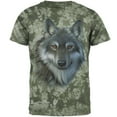 thumbnail image 1 of Timber Wolf Face Mens T Shirt, 1 of 1