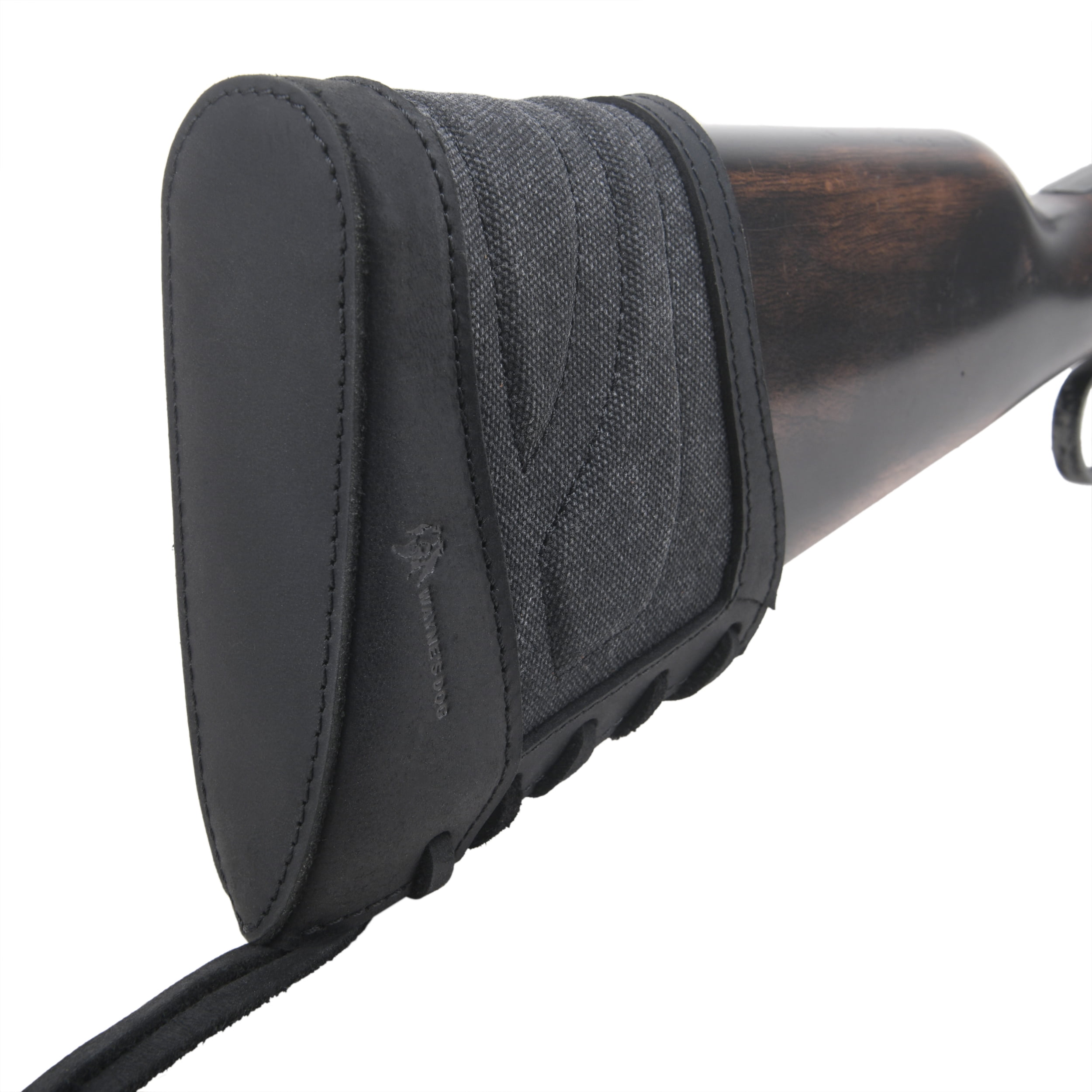WAYNE'S DOG Slip on Recoil Pads for Rifles Shotguns, Adjustable Leather & Canvas Gun Buttstock Extension Pad