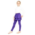 thumbnail image 2 of Stretch Is Comfort Girl's Oh so Soft Ruffle Tutu Skirt w. Built-in Leggings| Child Size 4- 14, 2 of 6