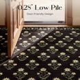 thumbnail image 6 of BSICPRO Floral Vintage Washable Area Rug, Indoor Room Size Carpet, 5'x7', Black, 6 of 11