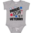 thumbnail image 3 of Inktastic Proud Son of a Veteran Veterans Day Boys Baby Bodysuit, 3 of 5
