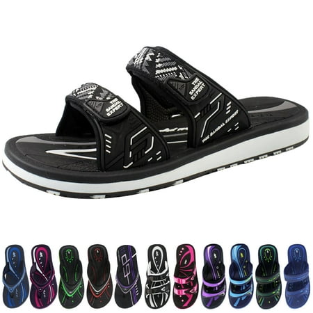 

Classic Heavy Duty Slide Sandals for Men & Women: Adjustable Straps