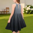 thumbnail image 3 of Robes d'Été Décontractées Robe d'Été Décontractée Filles Col Rond Sans Manches Robe Patchwork Robe Ludique Confortable Robe d'Été Décontractée Robes d'Été Mignonnes Robes d'Été Filles Robes d'Été, 3 of 8