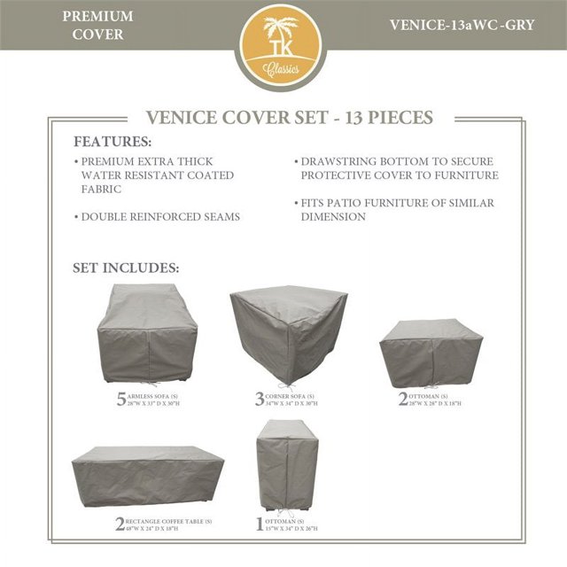 Housse de Protection VENICE-13a en Gris