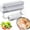White & Gray, variant on 3 in 1 Magnetic Foil and Plastic Wrap Organizer, Aluminum Foil & Paper Towel Holder with Slide Cutter, Fridge Wall Mount Dispenser