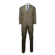 New Brooks Brothers 1818 Mens Brown Hounds Milano Fit Two Piece Suit 42R 36W 0751-1