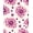 Pink, Pattern 4, variant on ODIKA 4'x6' Machine Washable Non-Slip Area Rug, Dreamy Watercolor Botanical Garden Whimsical Artistic Nursery High Traffic Rug, Pink, 462963