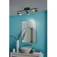 thumbnail image 4 of Tomares - 3-Light LED Fixed Track Flush/Wall Mount with Adjustable Shades - Black and Brass Finish - Black and Brass Shades, 4 of 4