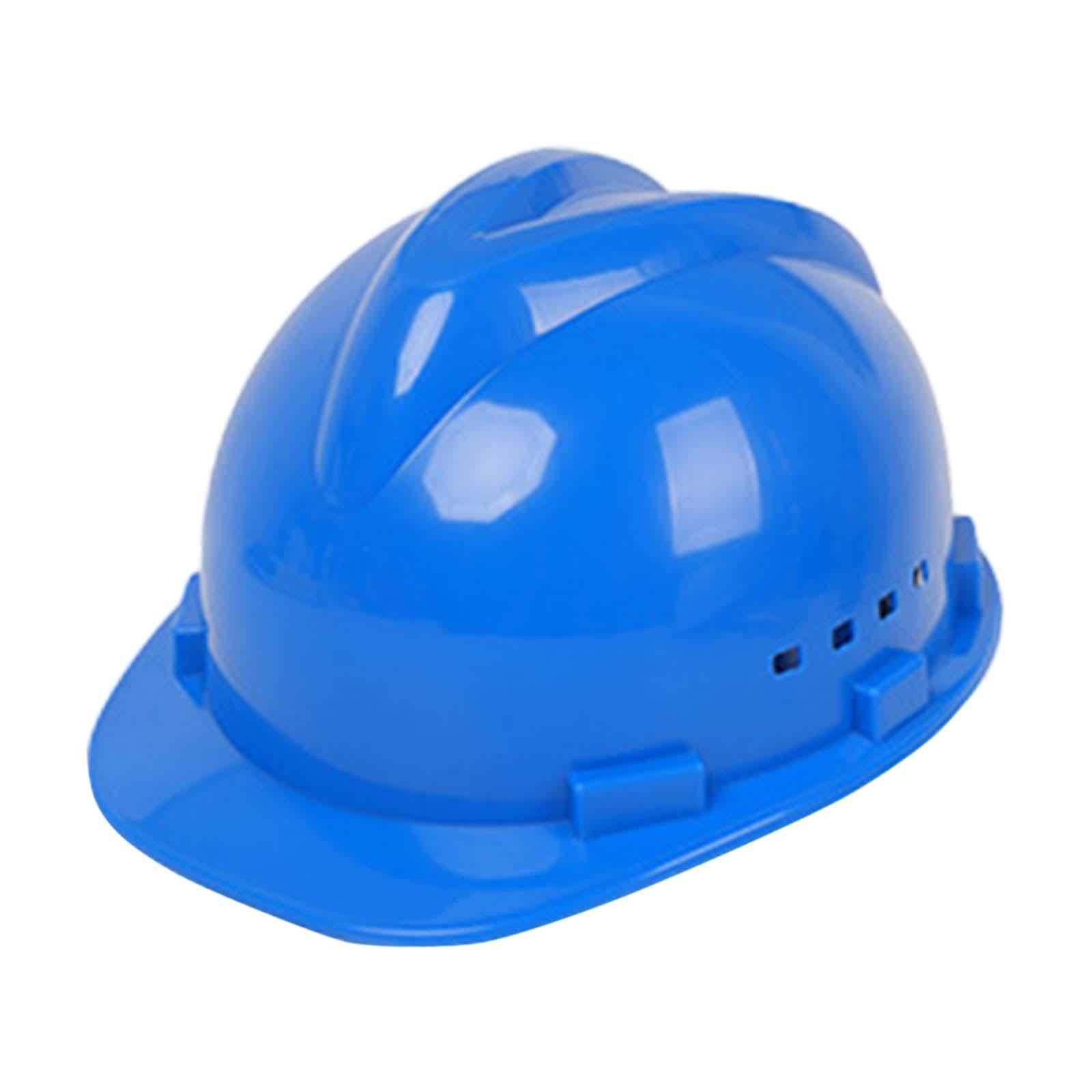 Dualoai Hard Hat Breathable Sturdy Construction Helmet for Outdoor Engineering Labor Blue