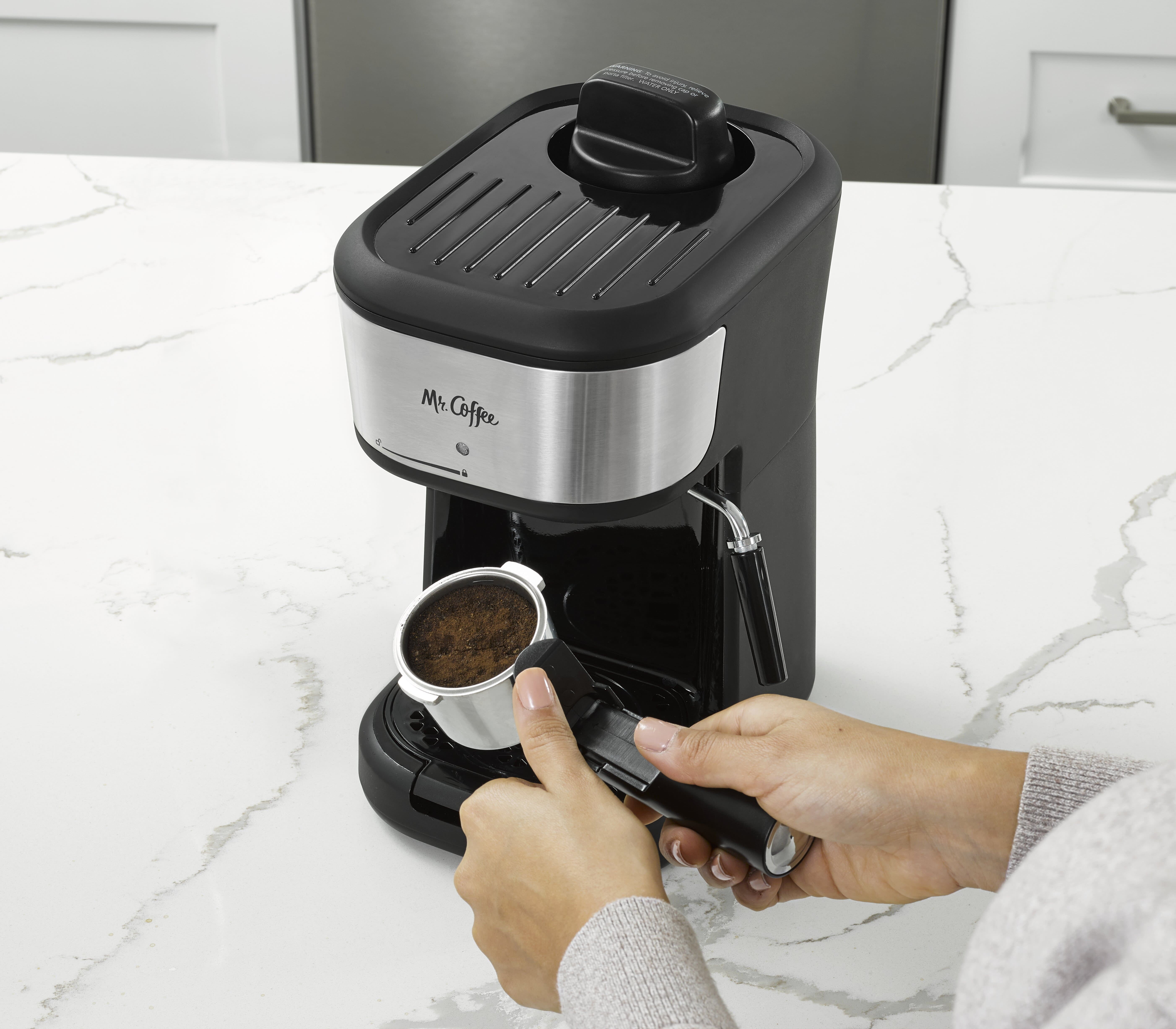 Mr. Coffee - Espresso and Cappuccino Maker Latte Milk Steamer ECMP40