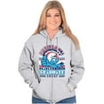 thumbnail image 4 of Retro Smurf University Graduate Zip Up Hoodie Men's Women's Brisco Brands S, 4 of 6
