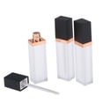 thumbnail image 4 of tubo de brillo labial (3PCS × 7ML) - de tubos de bálsamo labial cosmético de plástico vacío negro Zulema Recipiente de tubo de brillo de labios vacío, 4 of 6