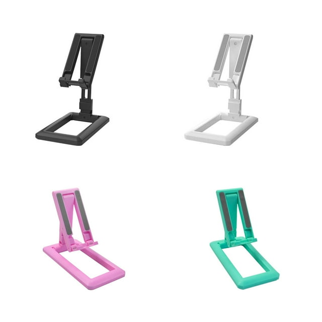 Phone Holder Retractable Desktop Tablet Bracket Phone Holder Retractable Plastic Non-slip Mobile Stand for Home Office, Black