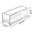 thumbnail image 2 of Food Container with Easy Grip Base Stackable Pull Out Storage Box for Shelves Countertops Freezer, 2 of 2