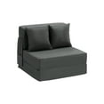 thumbnail image 1 of VEVOR Canapé-Lit Pliant 3-en-1 Canapé Pliable avec 2 Oreillers Gris Foncé Simple, 1 of 9