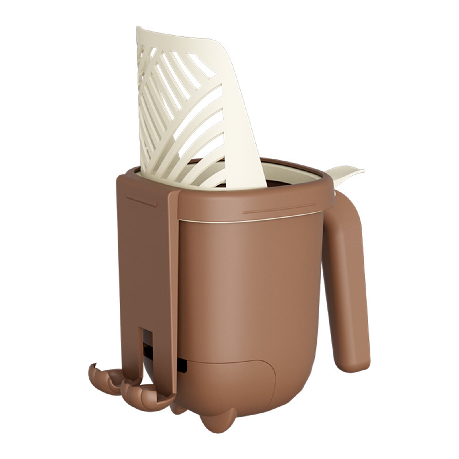 YIFAEUX Cat Litter Scoop with Holder 3-in-1 Pet Litter Shovel with Waste Can Kitten Litter Scooper with Waste Bag Box for Indoor Pet Litter Box