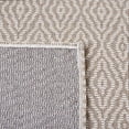thumbnail image 6 of SAFAVIEH Martha Stewart Cotton Diamond Runner Rug, Taupe/Cream, 2' x 8', 6 of 8