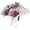 Purple, variant on S SERENABLE Wedding Bouquet Bridal Hand Flower Chinese Hand Fan Creative Dance Fan Bouquet Bridal Holding Flowers for Ceremony Graduation White