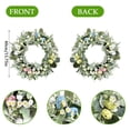 thumbnail image 4 of KUNPENG 20"Easter Collapsible Lighted Easter Wreaths Decorations for Front Door,Pre-lit Spring Door Wreath with Pastel Eggs,Daisy Flowers,Farmhouse Indoor Outdoor Wall Window Decor, 4 of 4