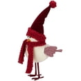 thumbnail image 3 of 14" White and Red Standing Bird Christmas Tabletop Decor, 3 of 7