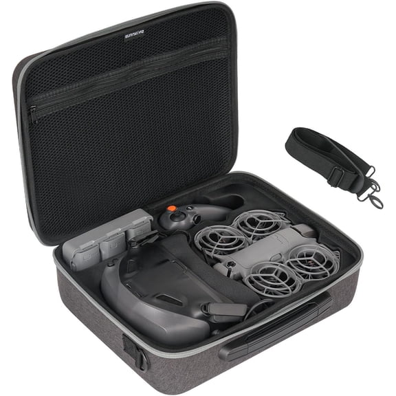 Neo 2 Carrying Case, Portable Storage Shoulder Bag for DJI Neo 2 Drone Accessories, Fits for DJI Goggles N3, RC Motion 3 Controller, 6 batteries, Battery Charger Hub