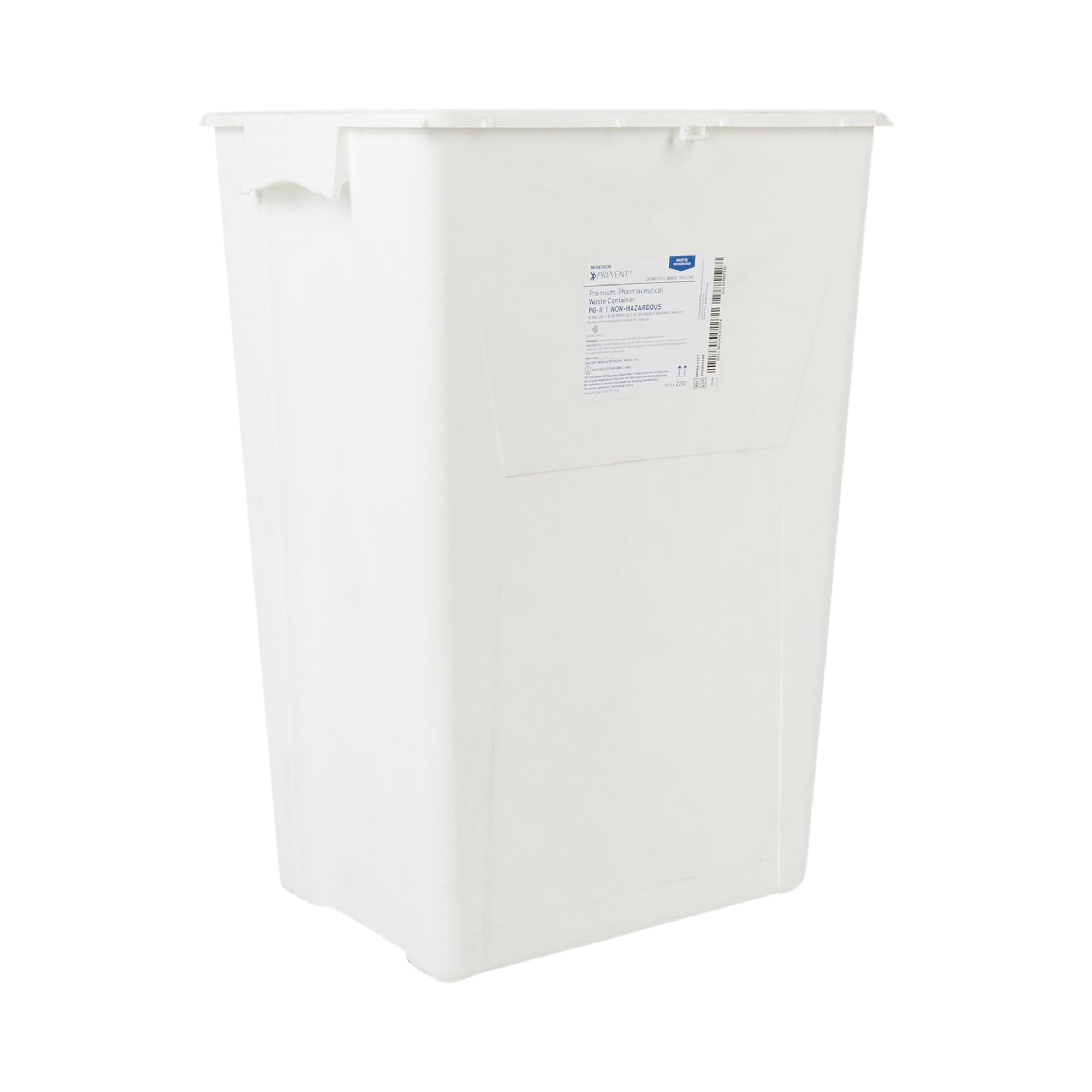 McKesson Prevent Pharmaceutical Sharps Container, Premium - Plastic, 18 gal, 1 Ct