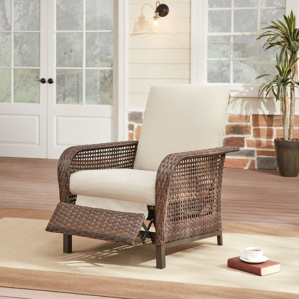 Mainstays Tuscany Ridge Outdoor Reclining Chair, Multiple Colors