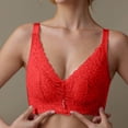thumbnail image 6 of ATENAR Bras for Women,Wireless Bras for Women,Womens Bras,Soft,Stretch Fabric,Solid,Nylon,Red,4XL(US:16), 6 of 9
