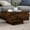 Smoked oak, variant on vidaXL Smoked Oak Engineered Wood Coffee Table with LED Lights