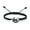 Black, variant on Little Cat Braided Rope Bracelet Funeral Urns Bracelets for Cremation Ashes Memorial Jewelry Urn Pendants