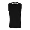 thumbnail image 2 of Men's Tank Tops Summer Round Neck Sleeveless Solid Color Vest Tee Shirts Beachwear, 2 of 7