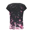 thumbnail image 4 of Aimik Women's Casual T-shirt Fashion Print Short Sleeve Round Neck Base Tee Summer Loose Comfort Top, 4 of 6