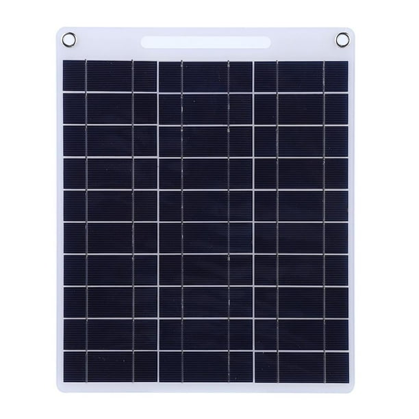Panel Solar 30W 5V Polisilicio Doble USB Al para Exteriores