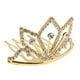 thumbnail image 4 of Broche Para El Cabello Con Diadema De Cabello Tiara Con Brillo Y Decoración De De Imitación Para Y Adultos Oro Gloria Mini corona Tiara de diamantes de imitación, 4 of 9