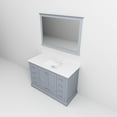 thumbnail image 5 of Dukes 48" W Dark Grey Single Vanity, Cultured Marble Top, White Square Sink, & 46" Mirror, 5 of 9